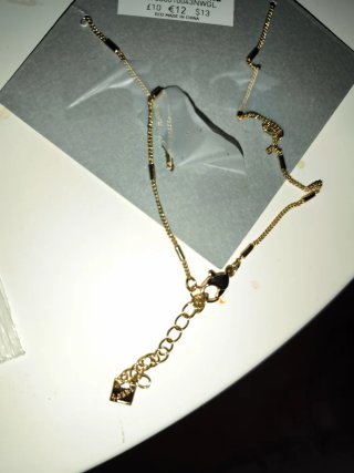 Collar BORNE mujer cuerno luna dorado