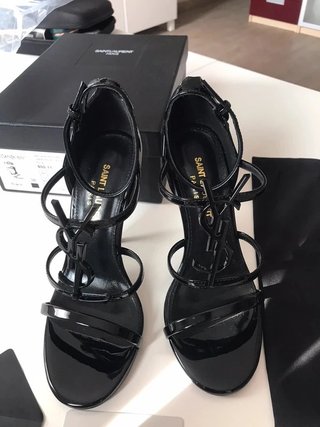 Scarpe Yves Saint Laurent nere lucide n* 38 mai