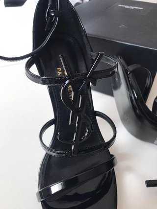 Scarpe Yves Saint Laurent nere lucide n* 38 mai