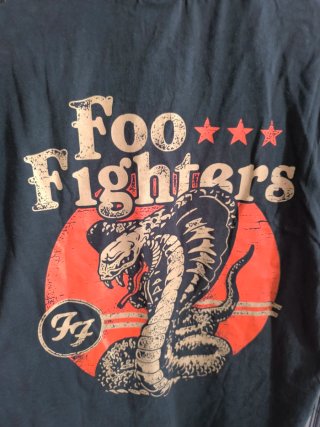 Camiseta Foo Fighters Negra Talla M