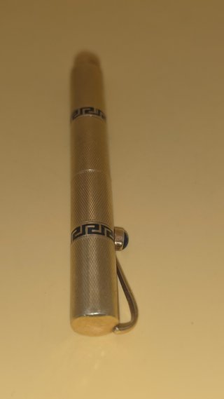 Bolígrafo Art Déco Telescópico Plata