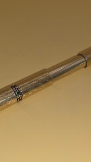 Bolígrafo Art Déco Telescópico Plata