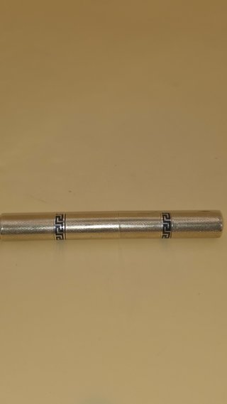 Bolígrafo Art Déco Telescópico Plata