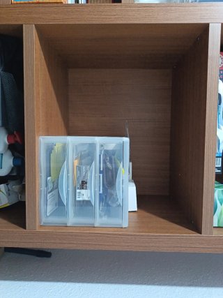 Armario organizador estantería madera