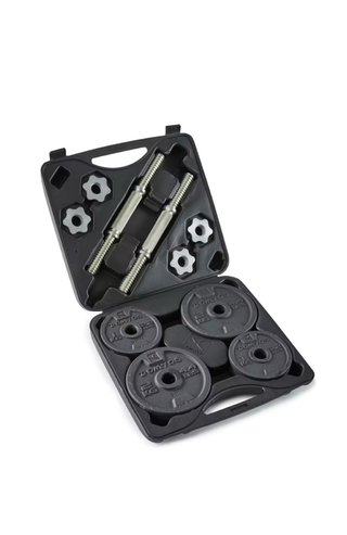 Kit de gym, banco multiuso, mancuernas, pesas