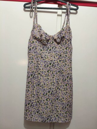 Vestido floral morado