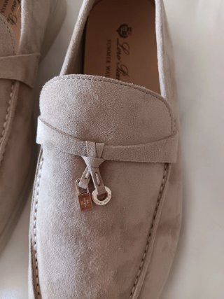 Loro Piana Mocasines Verano Piel Metal