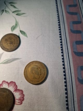 Lote 3 monedas 1 peseta Franco antiguas