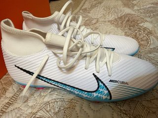 Nike Mercurial Botas Fútbol Blancas y Azules