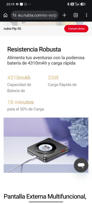 Nubia Flip 5G Negro