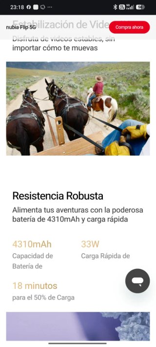 Nubia Flip 5G Negro