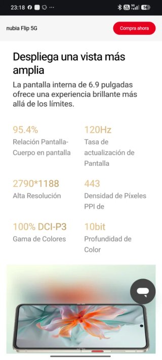 Nubia Flip 5G Negro