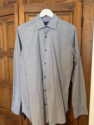 Camisa Cortefiel gris azulada