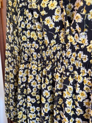Vestido largo flores Pull&Bear