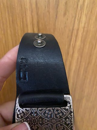 Pulsera Piel y Acero Diseño Floral
