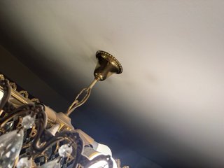 Lámpara de cristal de Bohemia