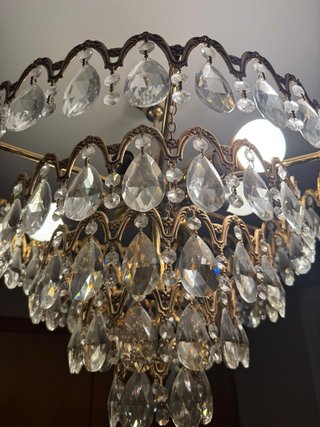 Lámpara de cristal de Bohemia