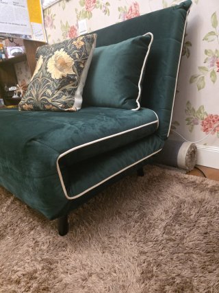 Sillón Cama Verde Maison Du Monde. Verde oscuro.