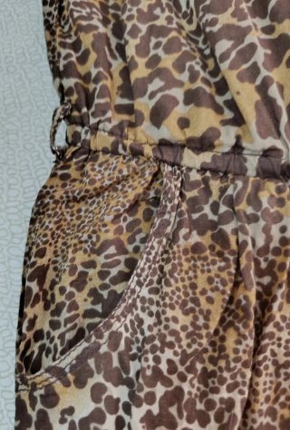 Mono algodón, animal print talla M