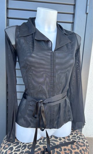 Camicia stile guêpier con nastri