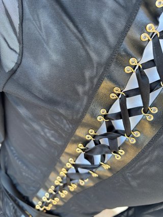 Camicia stile guêpier con nastri