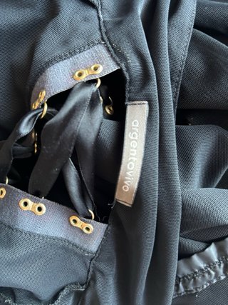 Camicia stile guêpier con nastri