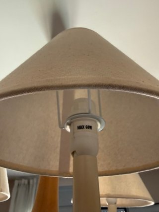 Lámpara de techo madera 3 tulipas