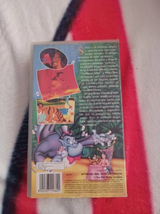 VHS Aladdin Los Clásicos Disney Español