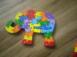 Lote 3 Puzzles de Madera de Animales.