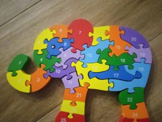 Lote 3 Puzzles de Madera de Animales.