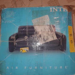 Sofá Cama Hinchable INTEX Doble Gris