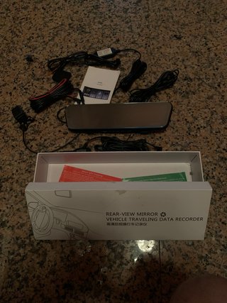 Espejo retrovisor grabador de datos