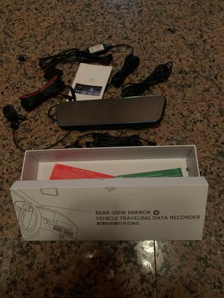 Espejo retrovisor grabador de datos
