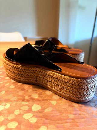 Sandalias Popa Piel Plataforma 5 cm - Talla 36