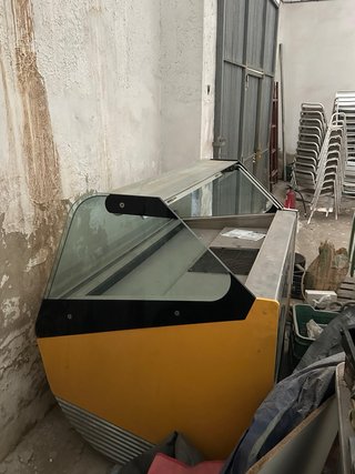 Vitrina expositora para helados