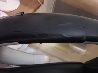 Silla de escritorio ergonómica negra