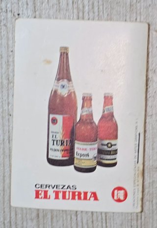 Calendario de bolsillo Cervezas Turia.