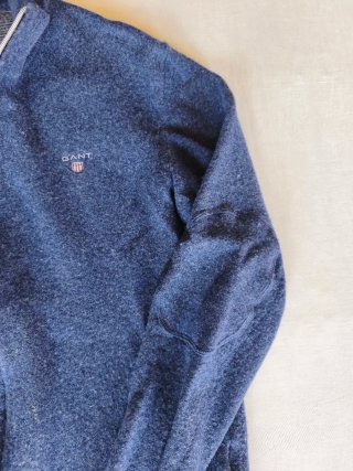 Cárdigan Gant Lana Geelong Lambswool Azul Marino