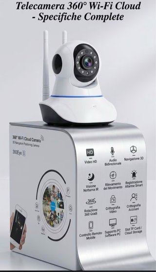 Telecamera Wi-Fi Cloud 360Eye