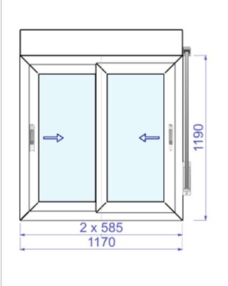 Ventanas puerta PVC Blancas con Cristal