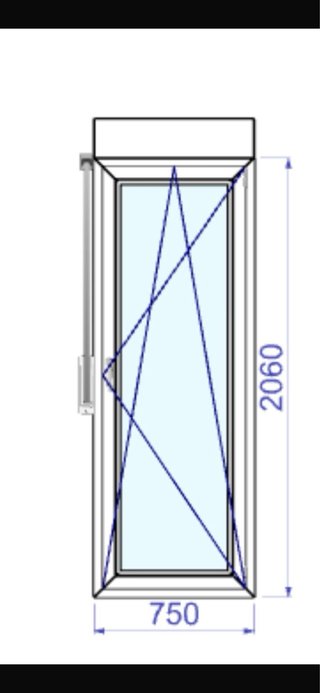 Ventanas puerta PVC Blancas con Cristal