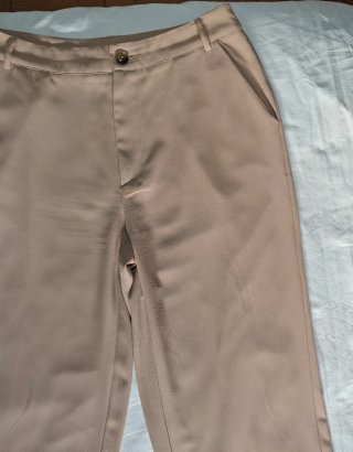 Pantalón vestir recto mujer beige Shein