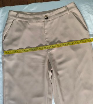 Pantalón vestir recto mujer beige Shein