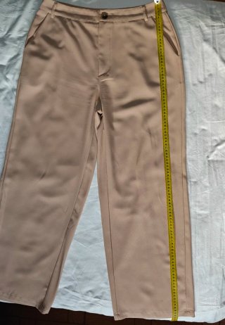 Pantalón vestir recto mujer beige Shein