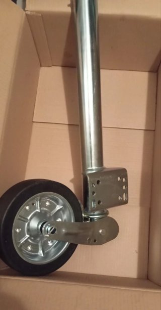 Rueda Jockey 60mm remolque caravana portacoches