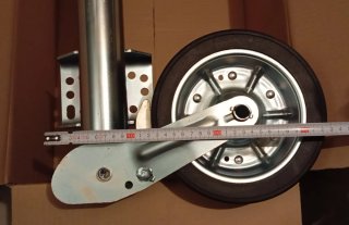 Rueda Jockey 60mm remolque caravana portacoches