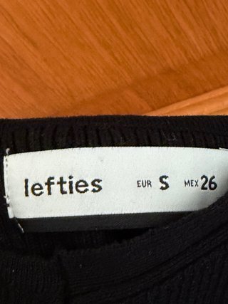 Top negro tirantes cruzados Lefties Talla S
