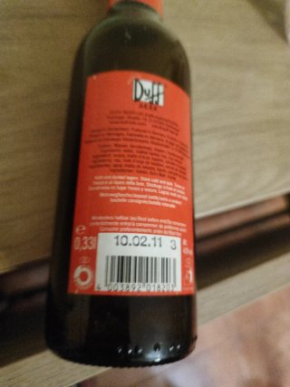 Botella Cerveza Duff Hommer Simpson