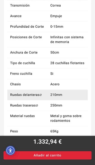 Escarificador Gasolina Honda GP 160 OHV 5HP