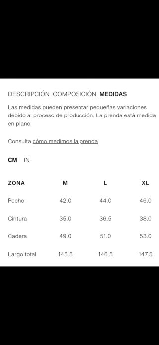 Mono Zara bordado perforado M